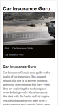 Mobile Screenshot of carinsuranceguru.org